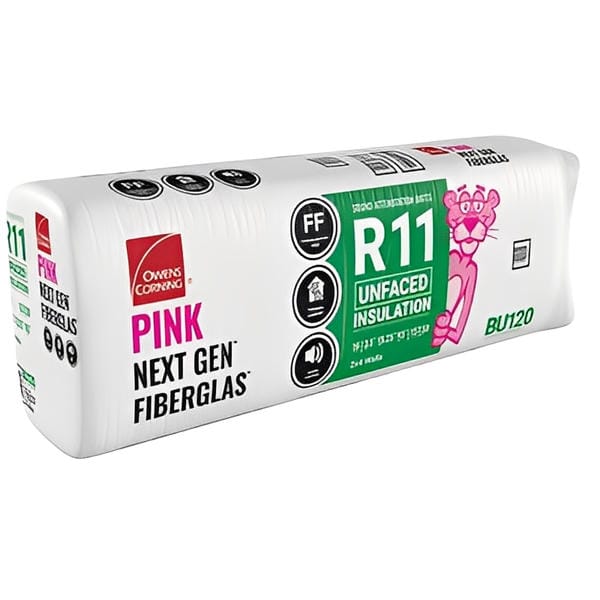 Owens Corning R-11 Un-Faced Fiberglass Insulation Batts - All