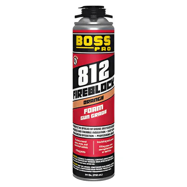 Boss 812 - Fireblock Gun Foam - 24oz - (Box of 12) - Shop Online