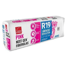 Load image into Gallery viewer, Owens Corning R-19 Un-Faced Fiberglass Insulation Batts - All Sizes 6.5 in. x 15 in. x 105 in. (5 Bags) Owens Corning
