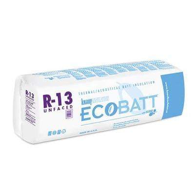 Knauf Ecobatt R-13 Unfaced Fiberglass Insulation Batts - All Sizes Batts