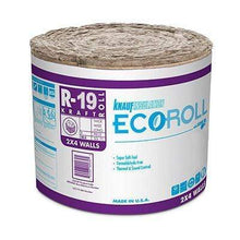 Load image into Gallery viewer, Knauf Ecoroll R-19 Kraft Faced Fiberglass Insulation Roll - All sizes Roll
