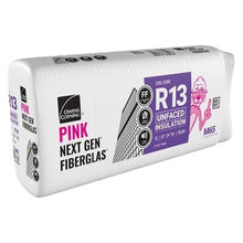 Load image into Gallery viewer, Owens Corning R-13 Unfaced Fiberglass Insulation Batts - All Sizes 3.5 in. x 24 in. x 96 in. (4 Bags) Owens Corning
