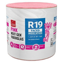 Load image into Gallery viewer, Owens Corning R-19 Kraft Faced Fiberglass Continuous Roll Insulation - All Sizes 6.25 in. x 23 in. x 470 in. (6 Rolls) Owens Corning Wood Framing Paperfaced
