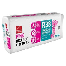 Load image into Gallery viewer, Owens Corning R-38 Unfaced Fiberglass Insulation Batts - All Sizes Owens Corning
