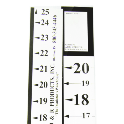 Attic Card Ruler Attic Measuring Rulers - All Sizes – Insulation4US