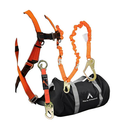 Safety Harness Kit with 6 ft Double - All Styles Leg Stretch Lanyard Tools and Workwear