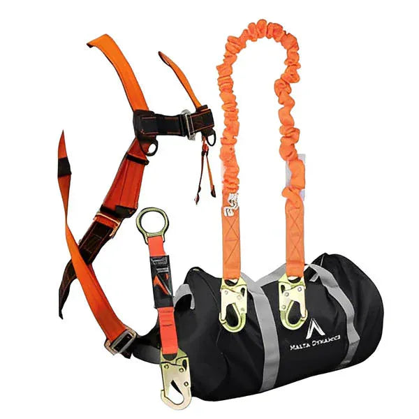 Safety Harness Kit with 6 ft Single Leg - All Styles Stretch Lanyard Tools and Workwear