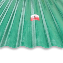 Load image into Gallery viewer, 6 Oz Corrugated Fiberglass Sheet - All Sizes Green / 26&quot; X 96&quot;
