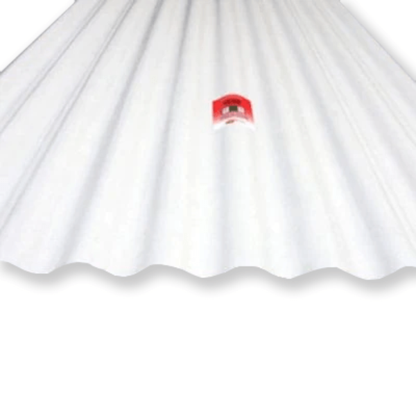6 Oz Corrugated Fiberglass Sheet - All Sizes White / 26" X 96"