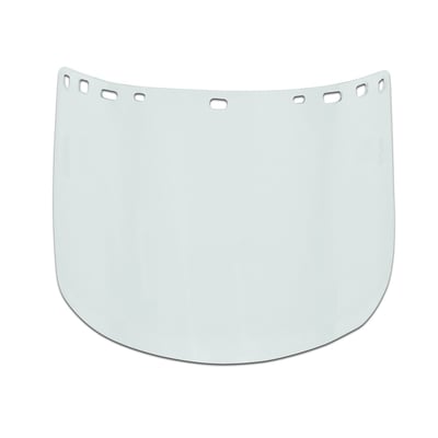 Visor, Tritan, Clear, Heat-Formed, 8 In x 15 In x .04 In