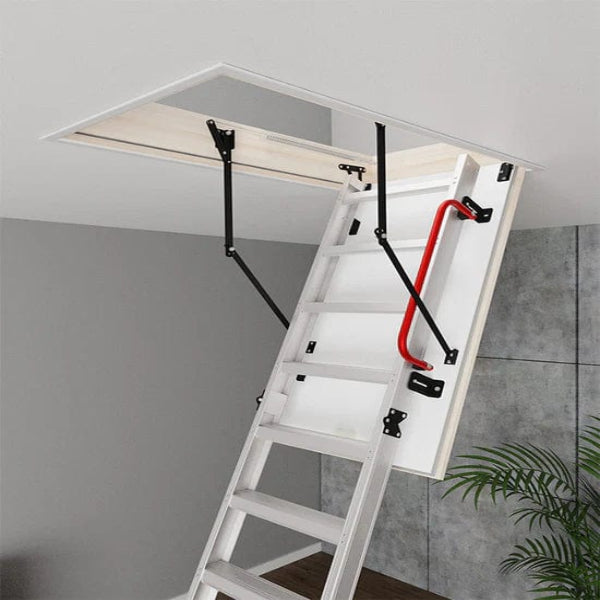 Stairluxe - Aluminum Aesthetic Attic Ladder - 47in x 23.5in - Buy Now ...