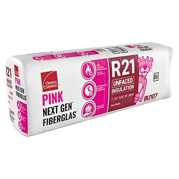 Owens Corning R-21 Un-Faced Fiberglass Insulation Batts - All Sizes 5.5 in. x 15.25 in. x 93 in. (5 Bags) Fiberglass Insulation