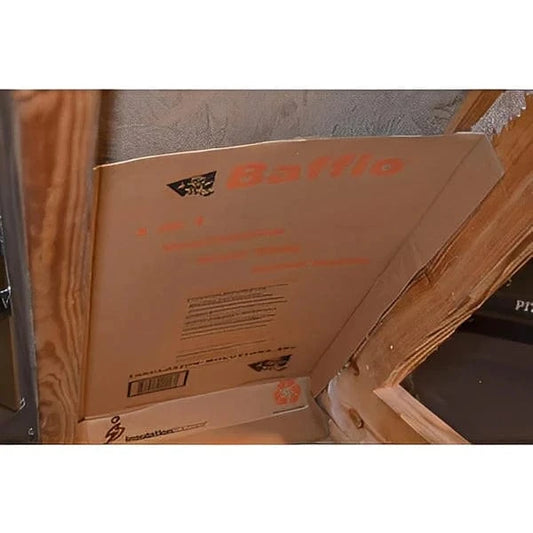 3 in 1 Cardboard Ventilation Draft Stop Soffit Baffle - All Sizes 16 In x 33 In / 25 Units Insulation Backer