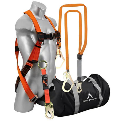 Safety Harness Kit with 6 ft Double - All Styles Leg Stretch Lanyard Tools and Workwear