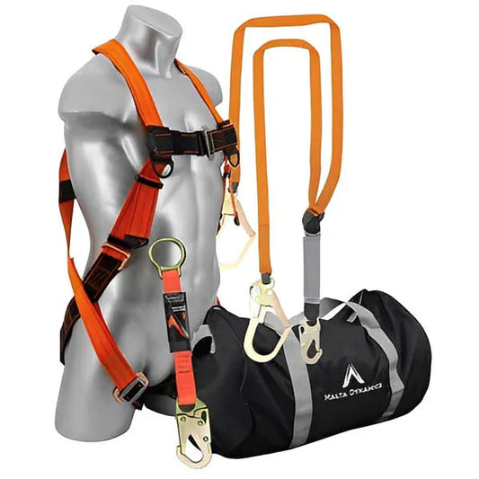 Safety Harness Kit with 6 ft Double - All Styles Leg Stretch Lanyard Tools and Workwear
