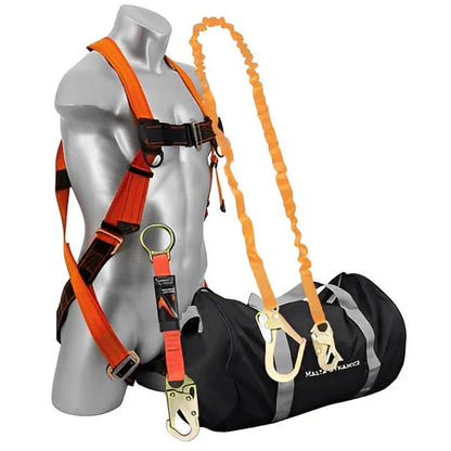 Safety Harness Kit with 6 ft Single Leg - All Styles Stretch Lanyard Tools and Workwear