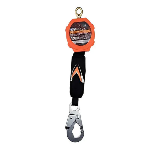 Pygmy Hog 11 ft Web Self Retracting Lifeline With Snap/Peri/Rebar Hooks Snap Hook Safety Equipment