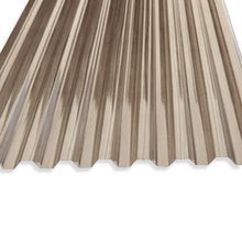 Load image into Gallery viewer, Greca Polycarbonate Corrugated Clear Roofing Sheet - All Colors Bronze / 26&quot; X 96&quot;
