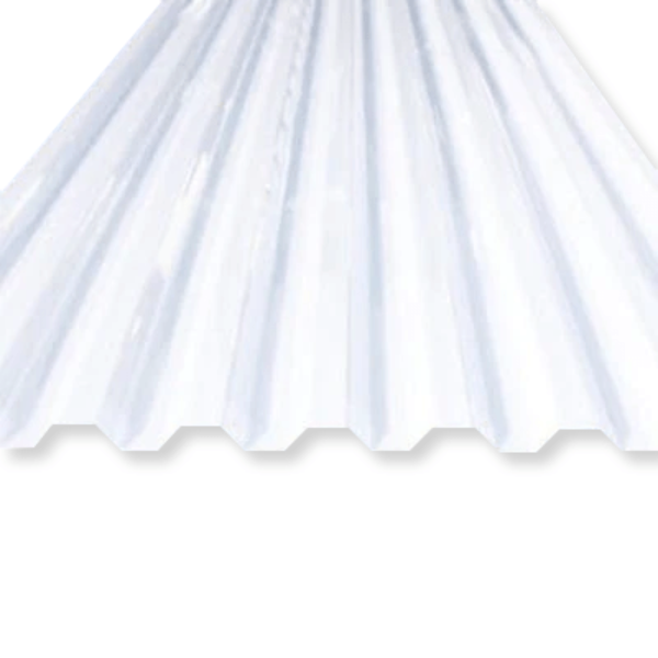 Greca Polycarbonate Corrugated Clear Roofing Sheet - All Colors White / 26" X 96"