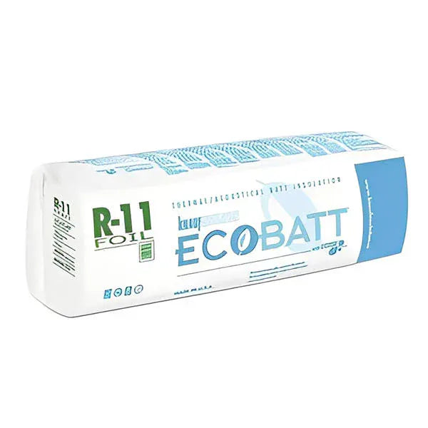 Knauf Ecobatt R-11 Foil Faced Fiberglass Insulation Batts - 3.5 in x 16 in x 96 in (5 Bags) Batts