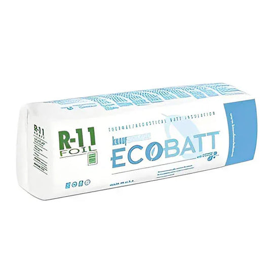 Knauf Ecobatt R-11 Foil Faced Fiberglass Insulation Batts - 3.5 in x 16 in x 96 in (5 Bags) Batts