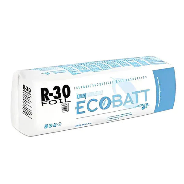 Knauf Ecobatt R-30 Foil Faced Fiberglass Insulation Batts - 10 in x 24 in x 48 in (5 Bags) Batts