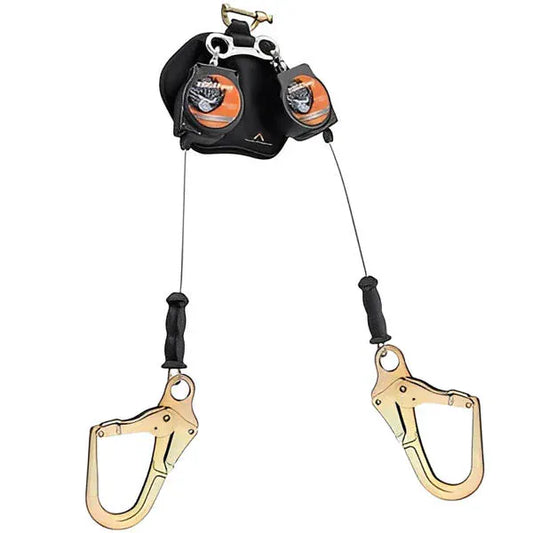 Leading Edge Dual Self Retracting Lifeline With Rebar Hooks - All Lengths Safety Equipment