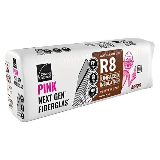 Owens Corning R-8 Unfaced Sound Attenuation Batt - All Sizes 2.5 in. x 16 in. x 96 in. (5 Bags) Batt