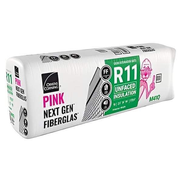 Owens Corning R-11 Unfaced Fiberglass Insulation Batts - All Sizes 3.5 in. x 16 in. x 96 in. (5 Bags) Fiberglass Insulation