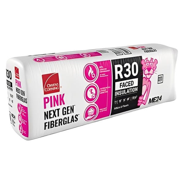 Owens Corning R-30 Kraft Faced Fiberglass Insulation Batts - All Sizes 10 in. x 16 in. x 48 in. (4 Bags) Fiberglass Insulation