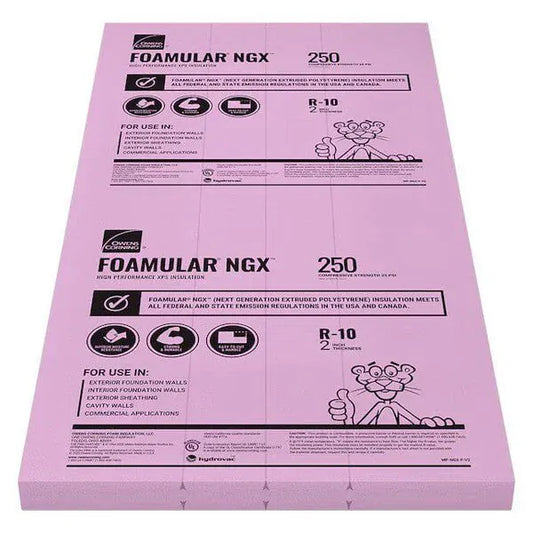 Owens Corning FOAMULAR NGX 250 4ft x 8ft Insulation Board XPS Boards