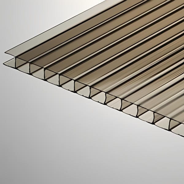 Twinwall Polycarbonate Sheet - All Sizes Bronze / 6MM X 48" X 96" Roofing