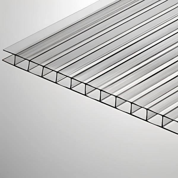 Twinwall Polycarbonate Sheet - All Sizes Clear / 6MM X 48" X 96" Roofing