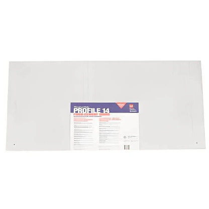 WeatherSide Fiber-Cement Siding - Profile 14" Shingle W/ Striated Surface - 14-⅝ in x 32 in (11 Shingles - Approx 33 Sq Ft)