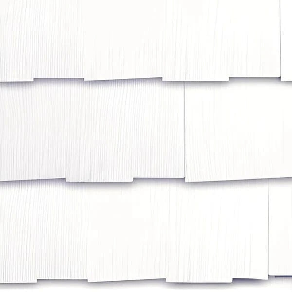 WeatherSide Fiber-Cement Siding - Emphasis Thatched Shingle w/ Woodgrain Surface - 14 - ⅝ in x 25 in (11 Shingles - Approx 25 Sq Ft)