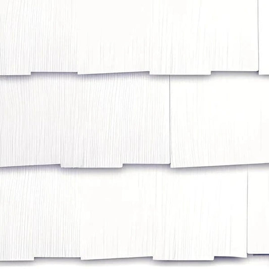 WeatherSide Fiber-Cement Siding - Emphasis Thatched Shingle w/ Woodgrain Surface - 14 - ⅝ in x 25 in (11 Shingles - Approx 25 Sq Ft)