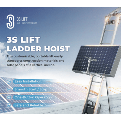 3S Lift - Ladder Hoist - Ladder Lift Package - Single Phase (110V