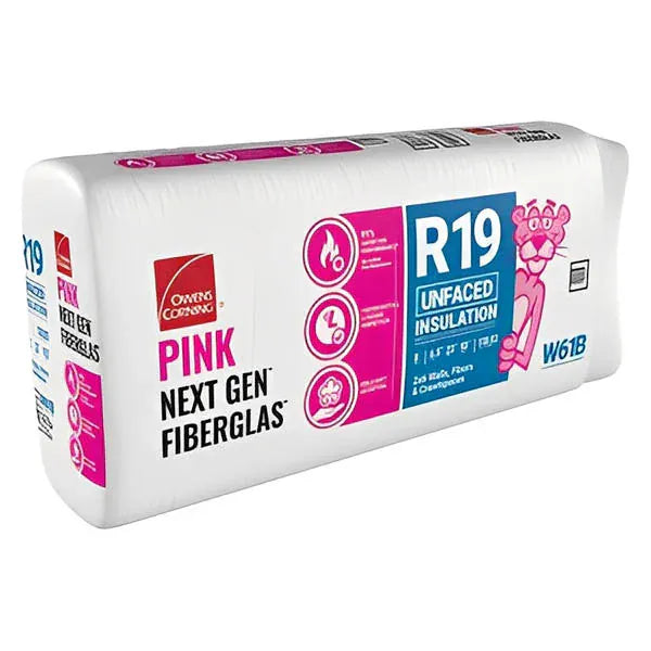 Owens Corning R-19 Un-Faced Fiberglass Insulation Batts - All Sizes 6.5 in. x 23 in. x 93 in. (5 Bags) Fiberglass Insulation