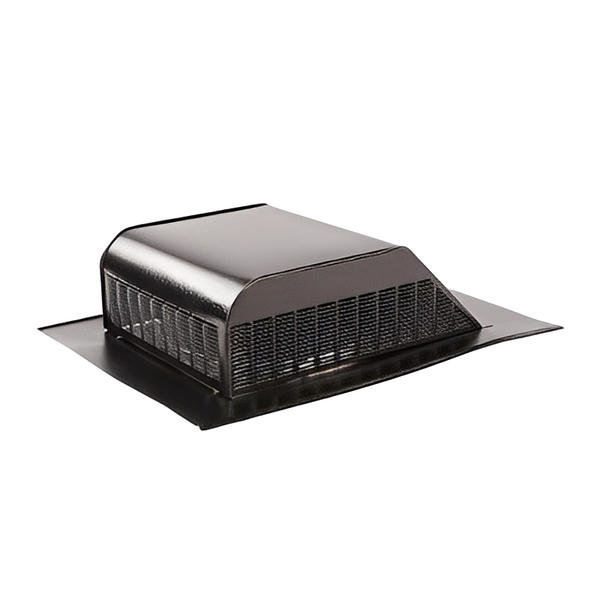 Master Flow Roof Louver Aluminum - Slant Back With Filter (Pack of 6) Black