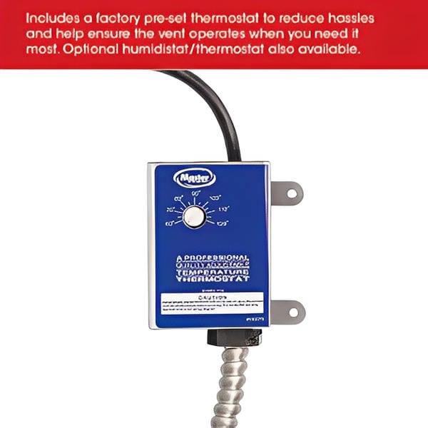 Master Flow EZ Cool Plug in Power Attic Vent 1050 CFM