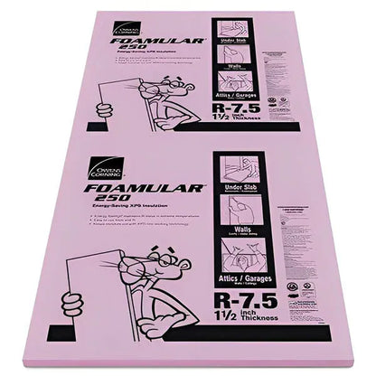 Owens Corning FOAMULAR 250 XPS Insulation Board - All Sizes 1.5 in XPS Boards