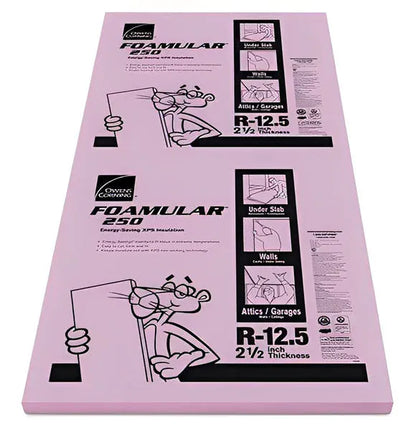 Owens Corning FOAMULAR 250 XPS Insulation Board - All Sizes 2.5 in XPS Boards