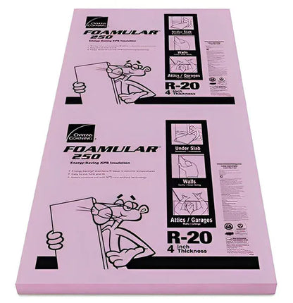 Owens Corning FOAMULAR 250 XPS Insulation Board - All Sizes 4 in XPS Boards