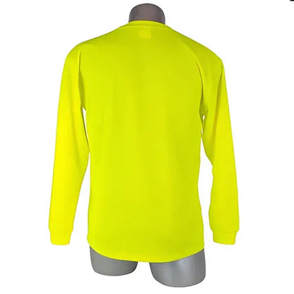 High Visibility Yellow Safety Long Sleeve Shirt - All Sizes Tools and Workwear