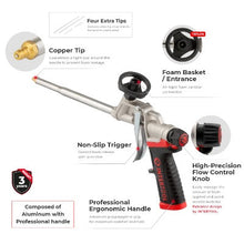 Load image into Gallery viewer, Intertool Storm Foam Dispensing Gun - PTFE Basket &amp; Aluminum Needle with 6mm Brass Tip
