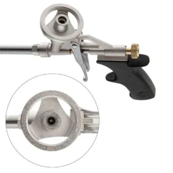 Intertool Foam Dispensing Gun - Aluminum Basket & Needle with 6mm Brass Tip