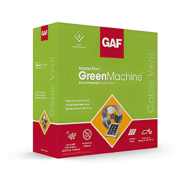 Master Flow Solar Powered Gable Vent 500 CFM Roofing