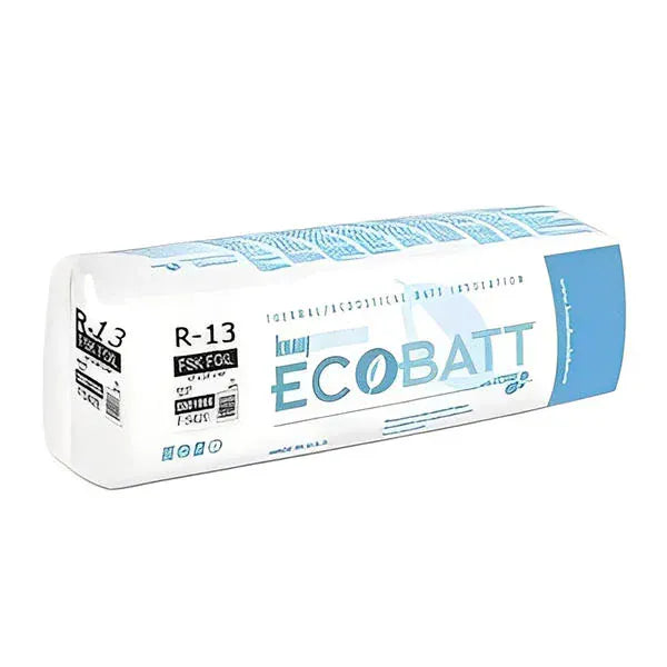 Knauf Ecobatt R-13 FSK-25 Fiberglass Insulation Batts - 3.5 in x 16 in x 96 in (5 Bags) Batts