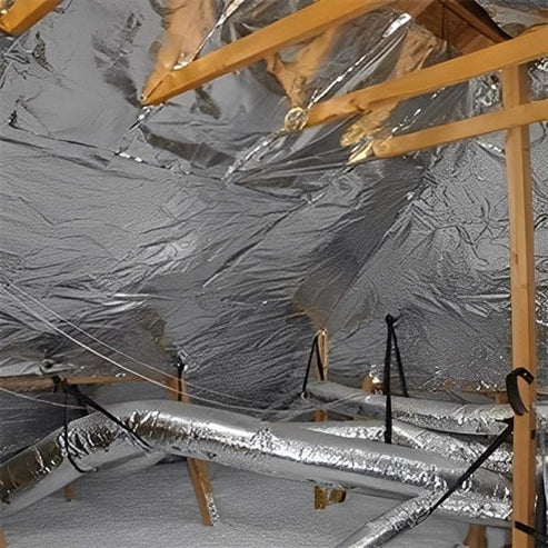 Non-Perforated Radiant Barrier Super R Plus 50G Aluminum Foil ...