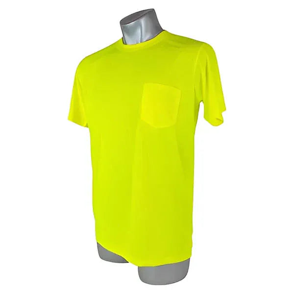 High Visibility Yellow Safety Short Sleeve Shirt - All Sizes Tools and Workwear